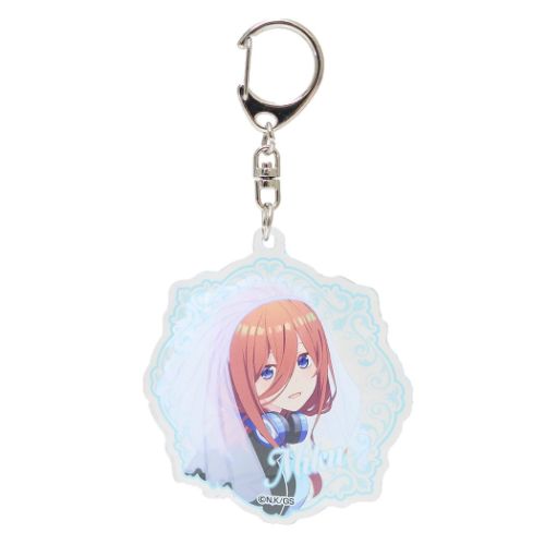 五等分の花嫁 チャーム アクリルキーホルダー 中野 三玖 B アニメキャラクター グッズ メール便可