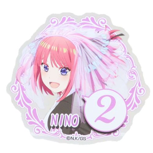 五等分の花嫁 缶バッジ アクリルバッジ 中野 二乃 B アニメキャラクター グッズ メール便可