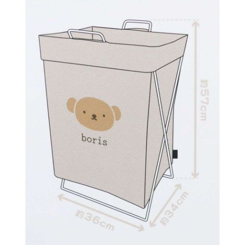 ミッフィー 洗濯カゴ 折り畳めるランドリーバスケット 横型 boris ディックブルーナ 絵本キャラクター グッズ