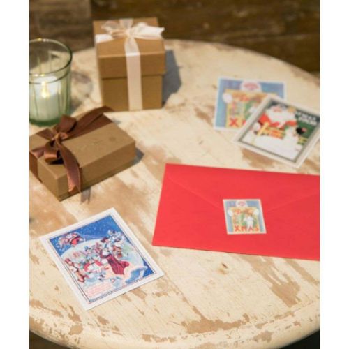 シールクリスマス サンタクロースステッカー SANTA＆WORLD 可愛い グッズ メール便可