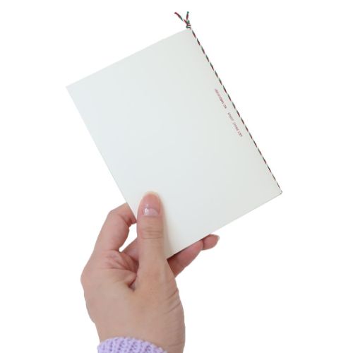 Handmade card クリスマスカード ウッドパーツカード サンタとソリ Xmas グッズ メール便可