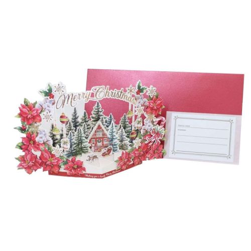 Pop up card series クリスマスカード クリスマスポップアップカード ランドスケープ Xmas グッズ メール便可