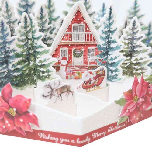 Pop up card series クリスマスカード クリスマスポップアップカード ランドスケープ Xmas グッズ メール便可