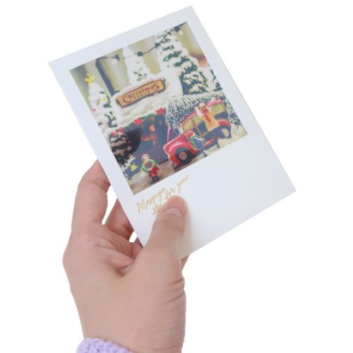 クリスマスカード シアーポストカード ウインターホリデー Xmas グッズ メール便可