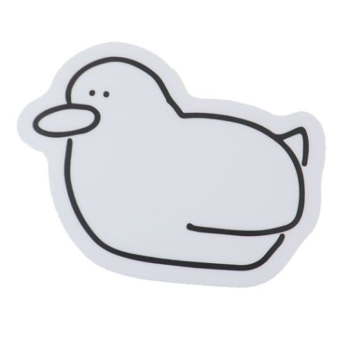 ビッグシール ステッカー swimming duck かわいい グッズ メール便可