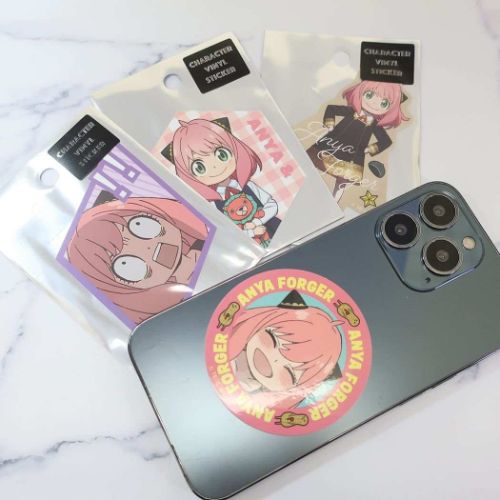 スパイファミリー キャラクターステッカー ダイカットシール アーニャ　サークル 少年ジャンプ アニメキャラクター グッズ メール便可