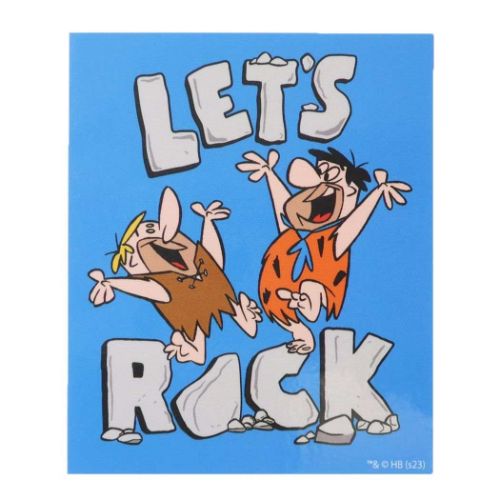 原始家族フリントストーン キャラクターステッカー ダイカットシール レッツロック キャラクター グッズ メール便可