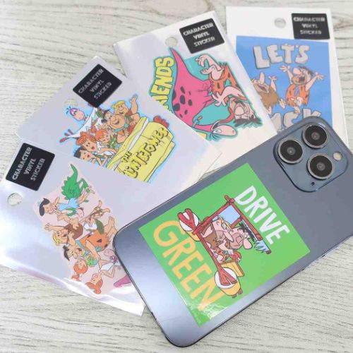 原始家族フリントストーン キャラクターステッカー ダイカットシール なかまたち キャラクター グッズ メール便可