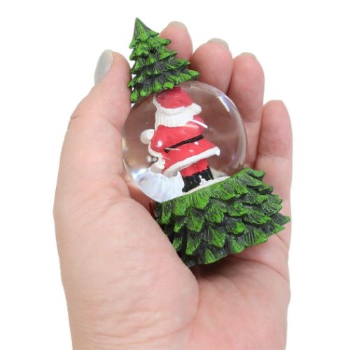 オブジェ スノーグローブ45mm ミニツリー サンタ クリスマス スノードーム Xmas グッズ