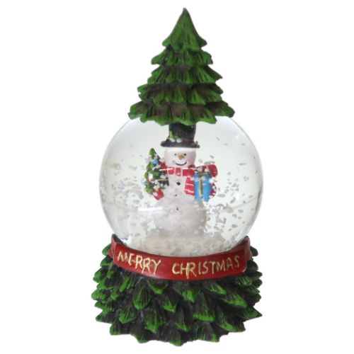 オブジェ スノーグローブ45mm ミニツリー スノーマン クリスマス スノードーム Xmas グッズ