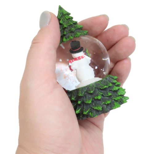 オブジェ スノーグローブ45mm ミニツリー スノーマン クリスマス スノードーム Xmas グッズ