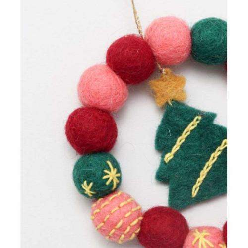 インテリア雑貨 クリスマスモチーフリース RED クリスマスツリー 飾り グッズ メール便可