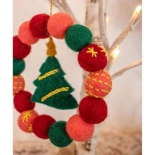 インテリア雑貨 クリスマスモチーフリース RED クリスマスツリー 飾り グッズ メール便可