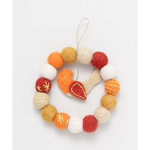 インテリア雑貨 クリスマスモチーフリース YELLOW クリスマスツリー 飾り グッズ メール便可