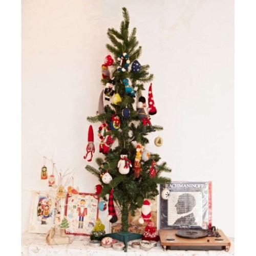 インテリア雑貨 クリスマスモチーフリース YELLOW クリスマスツリー 飾り グッズ メール便可