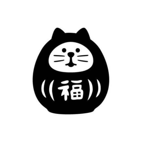 スタンプ FUKUMONOはんこ 福猫だるま お正月 グッズ メール便可