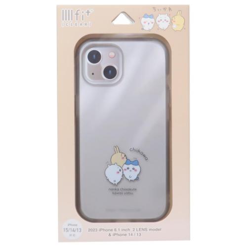 ちいかわ iPhone15/14/13 IIIIfit Clear 2023 iPhone 6.1inch 2LENS model対応ケース ふりかえり キャラクター グッズ