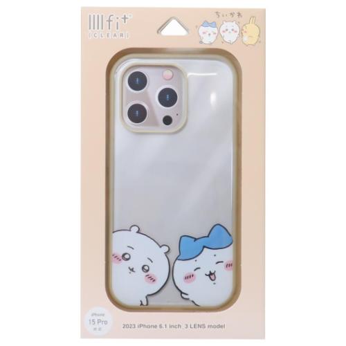 ちいかわ iPhone15 Pro IIIIfit Clear 2023 iPhone 6.1inch 3LENS model対応ケース ちいかわ＆ハチワレ キャラクター グッズ