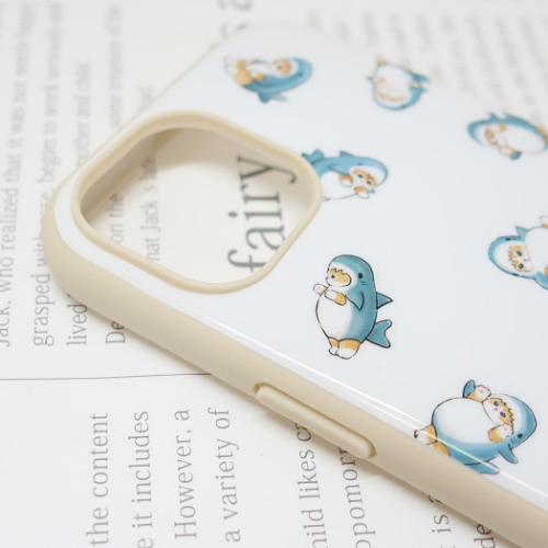 モフサンド iPhone15/14/13 IIIIfit?2023 iPhone 6.1inch 2LENS model対応ケース 総柄 mofusand キャラクター グッズ