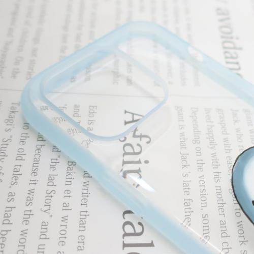 モフサンド iPhone15 Pro IIIIfit Clear 2023 iPhone 6.1inch 3LENS model対応ケース サメにゃん mofusand キャラクター グッズ