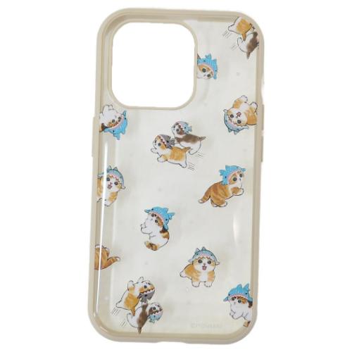 モフサンド iPhone15 Pro IIIIfit Clear 2023 iPhone 6.1inch 3LENS model対応ケース ジンベイザメにゃん mofusand キャラクター グッズ