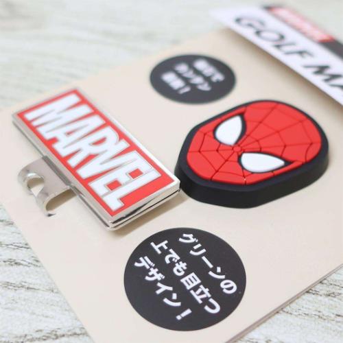スパイダーマン ゴルフ用品 ゴルフマーカー MARVEL キャラクター グッズ メール便可