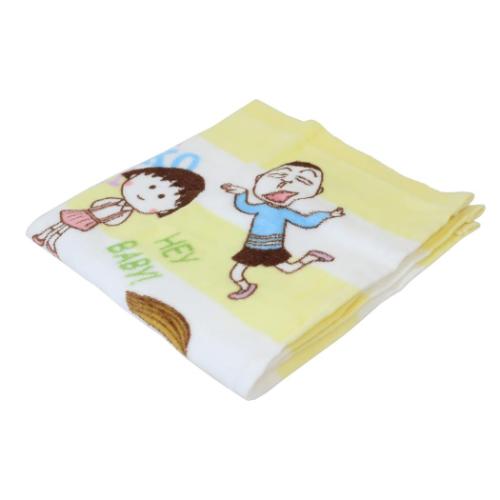 ちびまる子ちゃん ハンドタオル プリントウォッシュタオル ワイワイまる子 アニメキャラクター グッズ メール便可