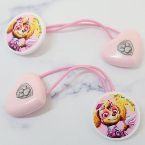 パウパトロール ヘアアクセ ヘアゴム ザ マイティ ムービー ライトピンク アニメキャラクター グッズ メール便可