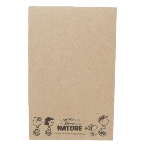 スヌーピー メモ帳 SNOOPY LOVES NATURE メモ ピンク ピーナッツ キャラクター グッズ メール便可