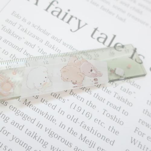 はたらくアニマルズ 定規 17cmスリムストレートスケール おやすみの日 かわいい グッズ メール便可