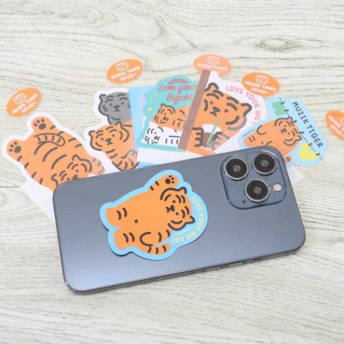 MUZIK TIGER ムジークタイガー ダイカットシール ステッカー 覗き スマホステッカー グッズ メール便可