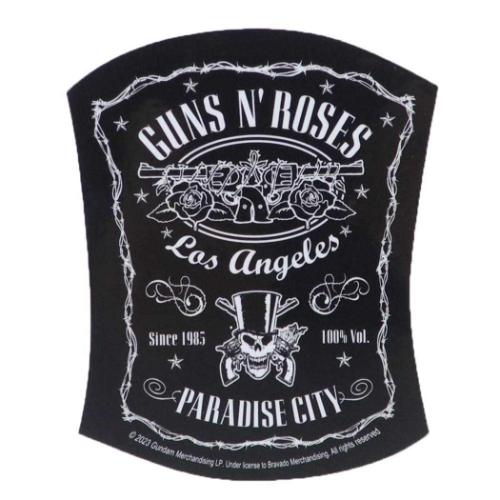 ガンズ アンド ローゼズ ダイカットシール キャラクターステッカー PARADISE CITY 耐水性 グッズ メール便可