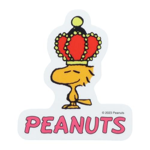 スヌーピー ステッカー クリアステッカー PEANUTS AMERICAN TASTE 10 王冠 ピーナッツ キャラクター グッズ メール便可