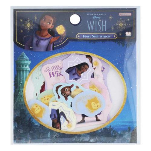 WISH ウィッシュ フレークシール ピースシール 3D ディズニー キャラクター グッズ メール便可
