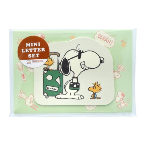 スヌーピー レターセット ダイカットミニレターセット PEANUTS AMERICAN TASTE 10 アイボリー ピーナッツ メール便可
