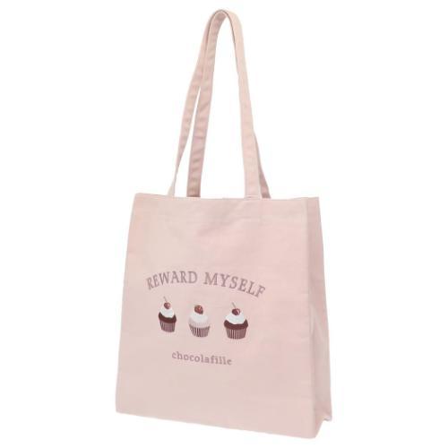 ショコラフィーユ トートバッグ トートバッグ チョコカップケーキ かわいい グッズ