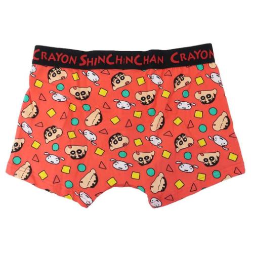 クレヨンしんちゃん 男性用下着 ボクサーブリーフ しんちゃん＆シロ フェイス パジャマ アニメキャラクター グッズ メール便可