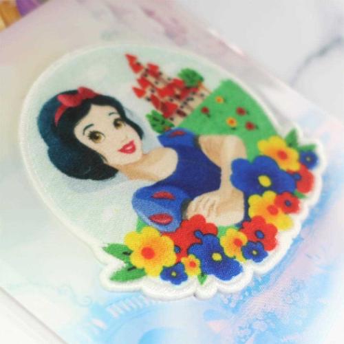 白雪姫 ワッペン アイロンパッチシール ディズニープリンセス キャラクター グッズ メール便可