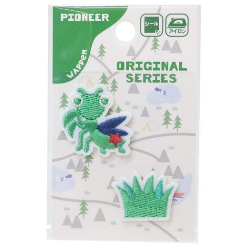 ワッペン アイロンパッチシール カマキリ キッズ グッズ メール便可