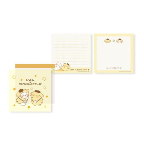 サンリオキャラクターズ メモ帳 スクエアメモ シロタン ポムポムプリン サンリオ キャラクター グッズ メール便可
