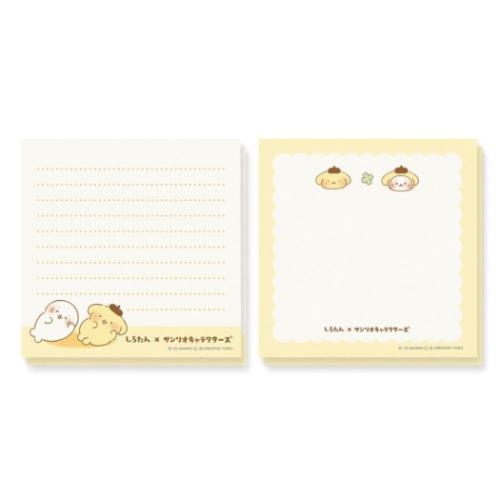 サンリオキャラクターズ メモ帳 スクエアメモ シロタン ポムポムプリン サンリオ キャラクター グッズ メール便可