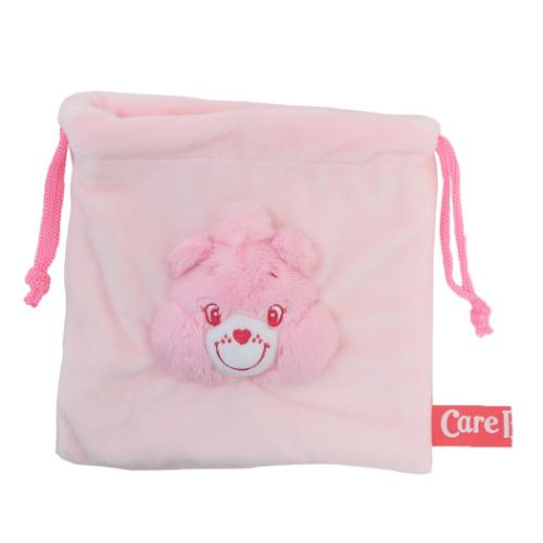 ケアベア 巾着袋 フェイスマスコット巾着 きんちゃくポーチ Love-A-Lot Bear CareBears キャラクター グッズ メール便可