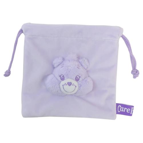 ケアベア 巾着袋 フェイスマスコット巾着 きんちゃくポーチ Love-A-Lot Bear CareBears キャラクター グッズ メール便可