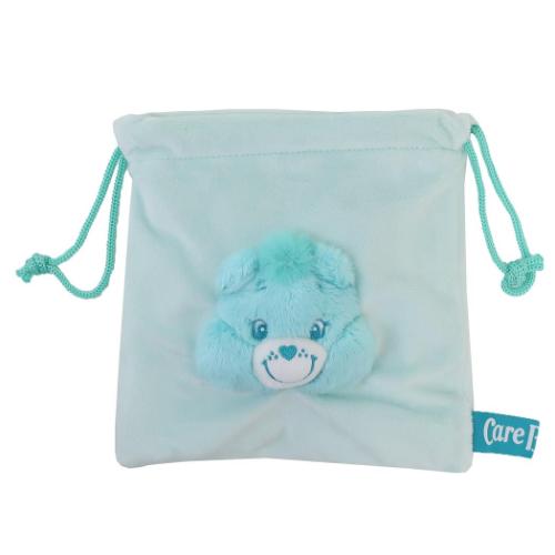 ケアベア 巾着袋 フェイスマスコット巾着 きんちゃくポーチ Love-A-Lot Bear CareBears キャラクター グッズ メール便可