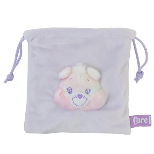 ケアベア 巾着袋 フェイスマスコット巾着 きんちゃくポーチ Love-A-Lot Bear CareBears キャラクター グッズ メール便可