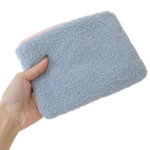 サンリオキャラクターズ コスメポーチ ボア フラットポーチ シナモロール サックスブルー サンリオ キャラクター グッズ