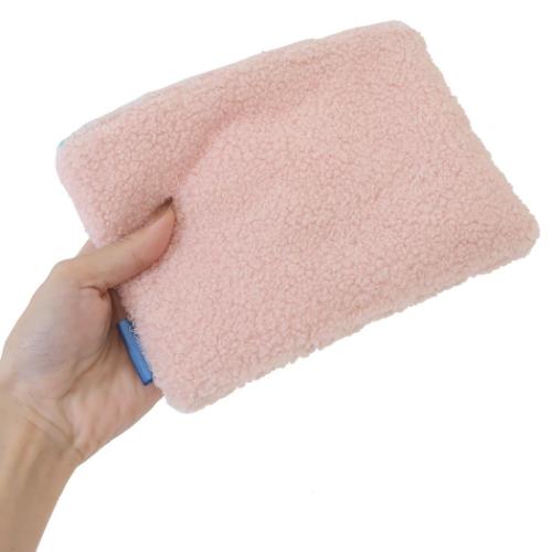 サンリオキャラクターズ コスメポーチ ボア フラットポーチ シナモロール ダスティピンク サンリオ キャラクター グッズ