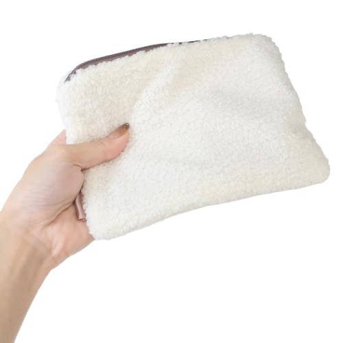 サンリオキャラクターズ コスメポーチ ボア フラットポーチ クロミ アイボリー サンリオ キャラクター グッズ