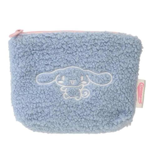 サンリオキャラクターズ リップポーチ ボア ミニポーチ シナモロール サックスブルー サンリオ キャラクター グッズ