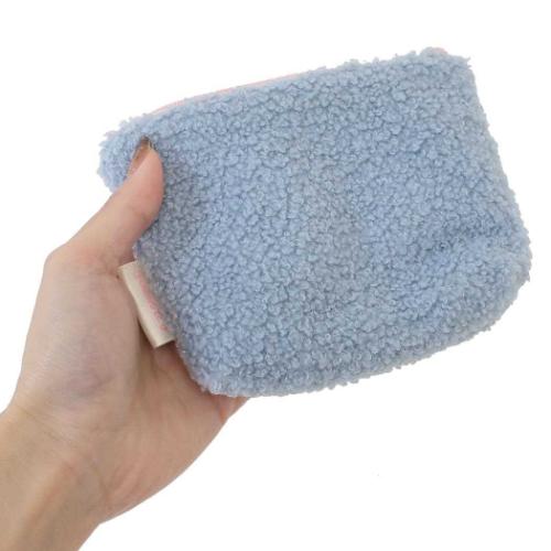 サンリオキャラクターズ リップポーチ ボア ミニポーチ シナモロール サックスブルー サンリオ キャラクター グッズ